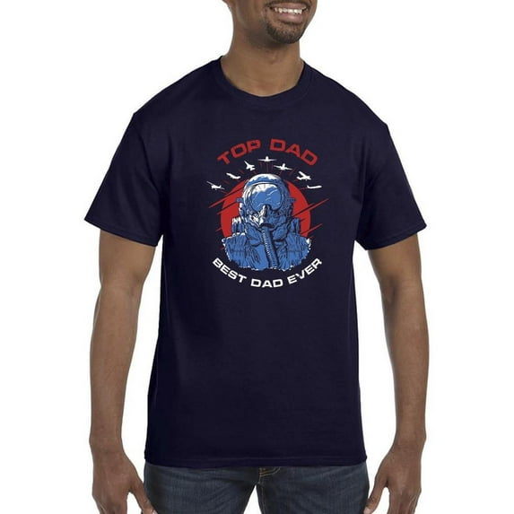 Top Dad, Best Dad Ever T-Shirt Men -Smartprints Designs, Male 5X-Large