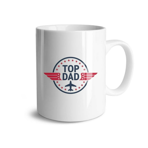 Top Dad Coffee Mugs 15 OZ Sublimation Mugs,Double-sided Printing Ceramic Cups Ceramic Mugs for Coffee,Tea,Hot Cocoa