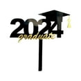 Top Discount! Pedty Graduation Season Acrylic Cake Insert FivePointed Star 2025 Gold Surface