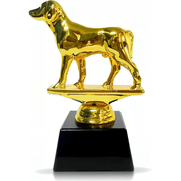 Top Dog Trophy Award Gold Black Small 3 Inch