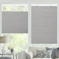 thumbnail image 1 of Top Down Bottom up Blackout shades, Cellular Honeycomb Window Blinds, Blackout White+70 1/2"W x 72"H, Fashion Simple Elegant Shade, Custom Sized, 1 of 6