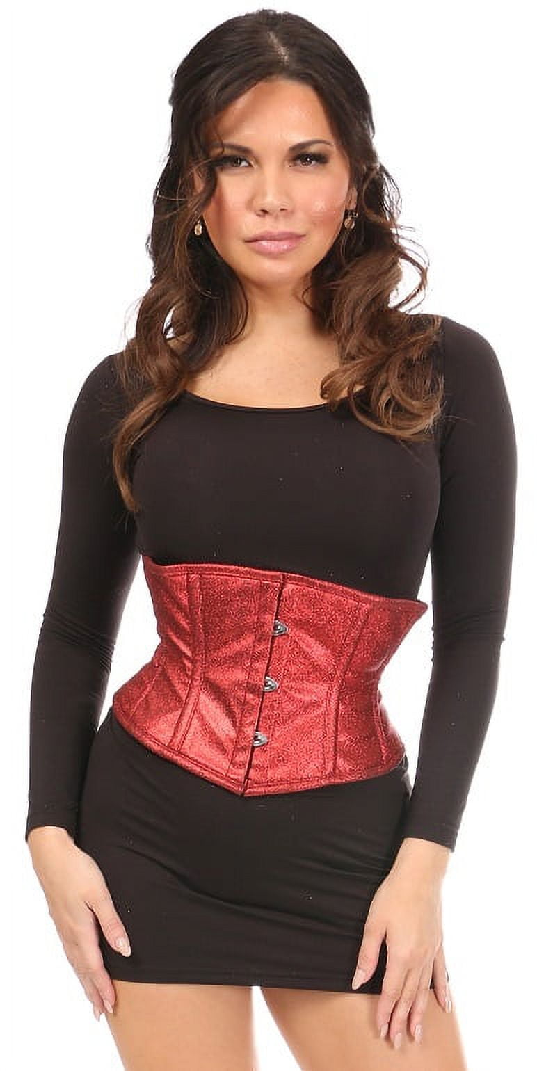 Top Drawer Orange/Gold Sunset Holo Steel Boned Mini Cincher