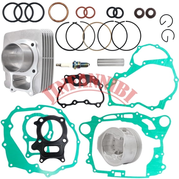 Top End Rebuild Kit with Cylinder Piston Gaskets for Honda Recon 250 TRX250 1997-2024 | Replaces OEM 13111-HB5-000 13101-HM8-A40
