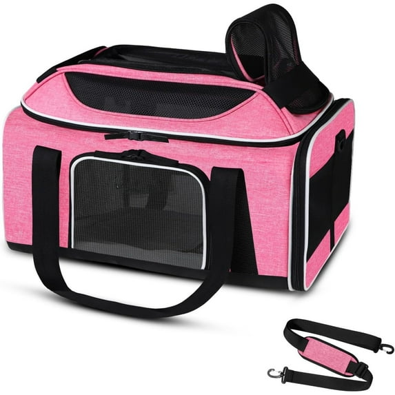 Top-Expandable Pet Carrier 17x12x8.5 Inches