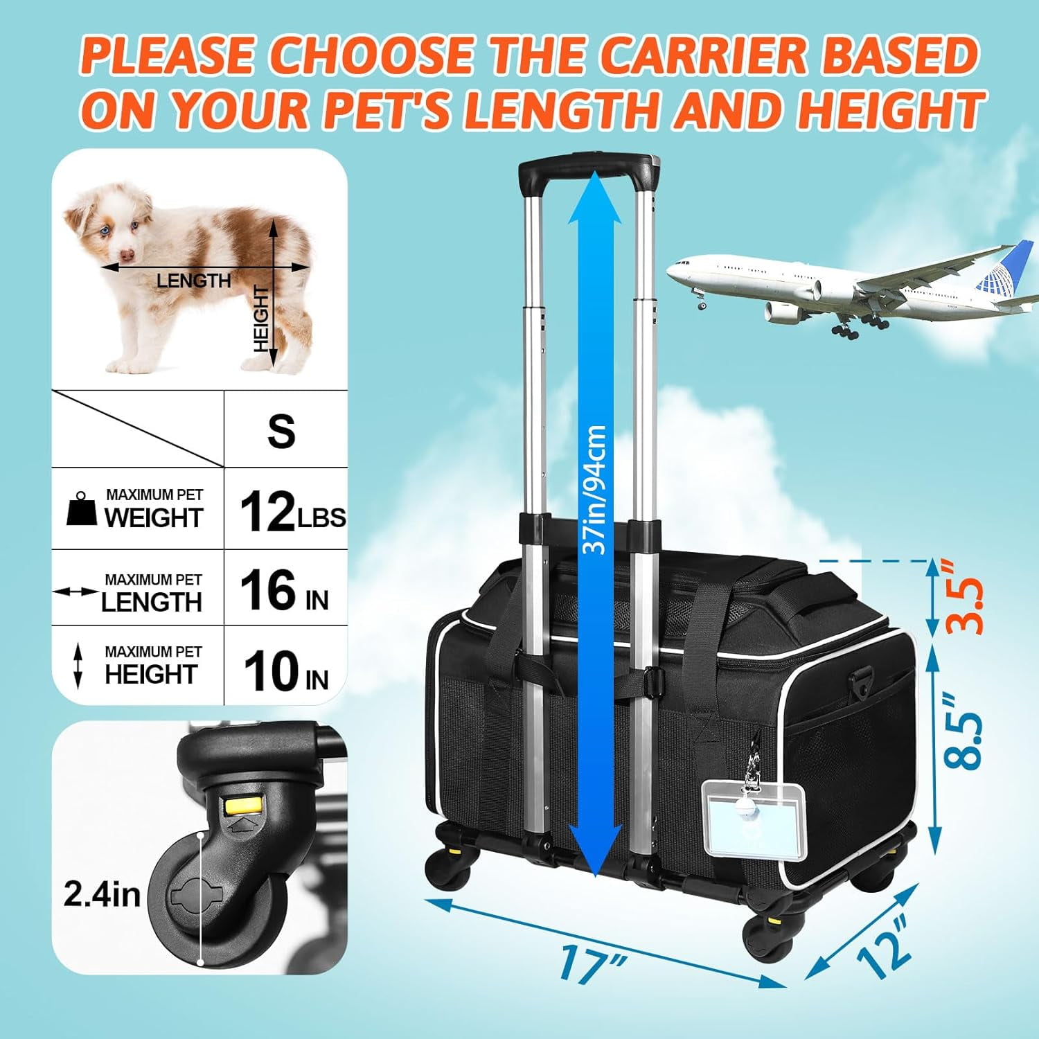 Spirit Airlines Dog Carrier Size Pidipiti 19 X 13 X TSA Approved