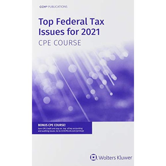 Pre-Owned Top Federal Tax Issues for 2021 CPE Course, 9780808055327, 0808055321, Paperback,