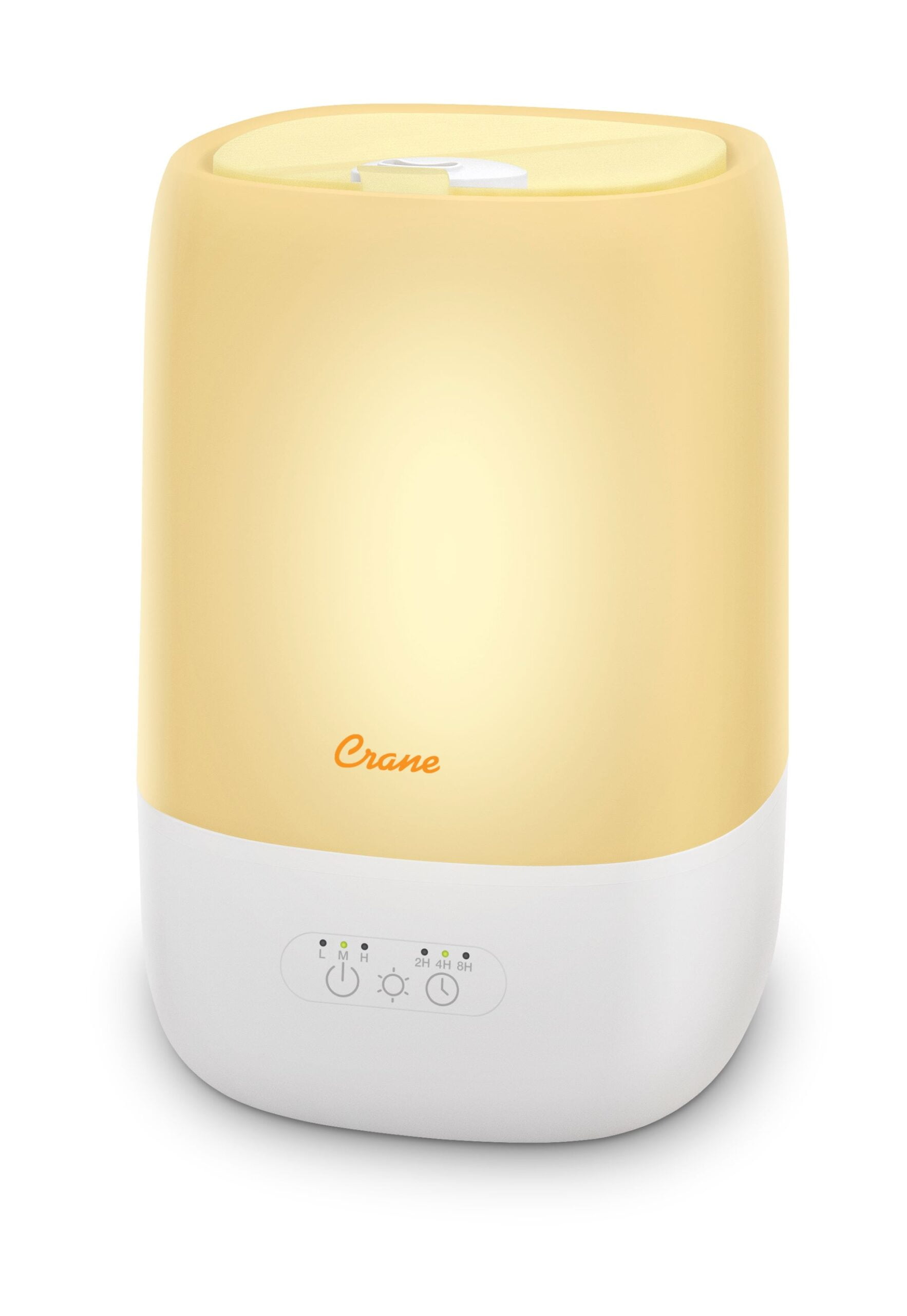 White Top Fill Cool Mist Humidifier with Sleep Support Light