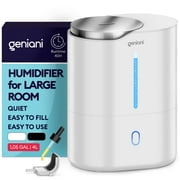𝐋𝐚𝐫𝐠𝐞 𝐂𝐚𝐩𝐚𝐜𝐢𝐭𝐲 Top Fill Cool Mist Large Humidifier & Essential Oil Diffuser for Home - Smart Aroma Ultrasonic Air Humidifier for Bedroom, Baby, Kids, Plants - Auto Shut Off, 376 sqf