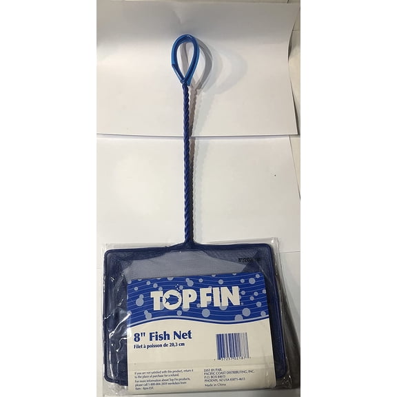 Top Fin Aquatic Fish Nets - 8W net x 10L handle"