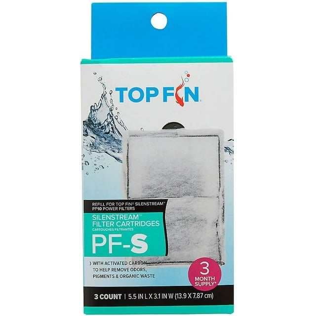 Top Fin Silenstream PFS Refill for PF10 Power Filters 5.5in x 3.1 (3