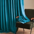 thumbnail image 1 of Top Finel Velvet Pleated Window Shades, 100% Blackout, 52" x 96", Green, 1 of 9