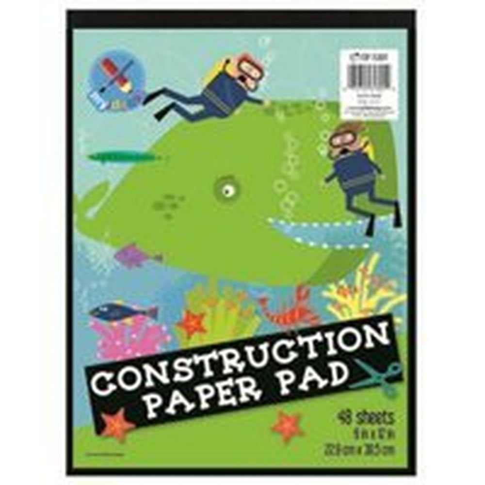 Top Flight Construction Paper Pad 9 x 12-inches 48-Sheets (Pack of 12)