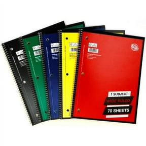 Top Flight Standard 1 Subject Wide Rule 70 Sheets Wirebound Notebook Various Colors 1 Count