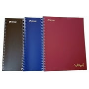 Top Flight Wired 3-Subject Wirebound Notebook