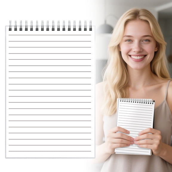 Top Flip A5 Spiral Notebook, Double Coil Top Binding Notepad, Notebooks for Work, Paper Journaling Notebooks, Composition Notebooksfor Daily Note Taking Sketch Planning Use 1Pcs 80 Pages (Underline)