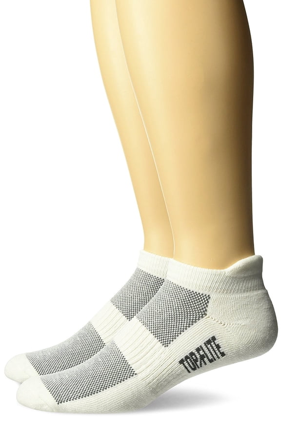 Cotton Tab Socks, White, (L) W 9-12 / M 9-13, 2 Pair