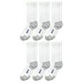 thumbnail image 1 of Top Flite Mens Coolmax Seamless Cushion Sport Ribbed Crew Athletic Socks 6 Pair Pack, 1 of 5