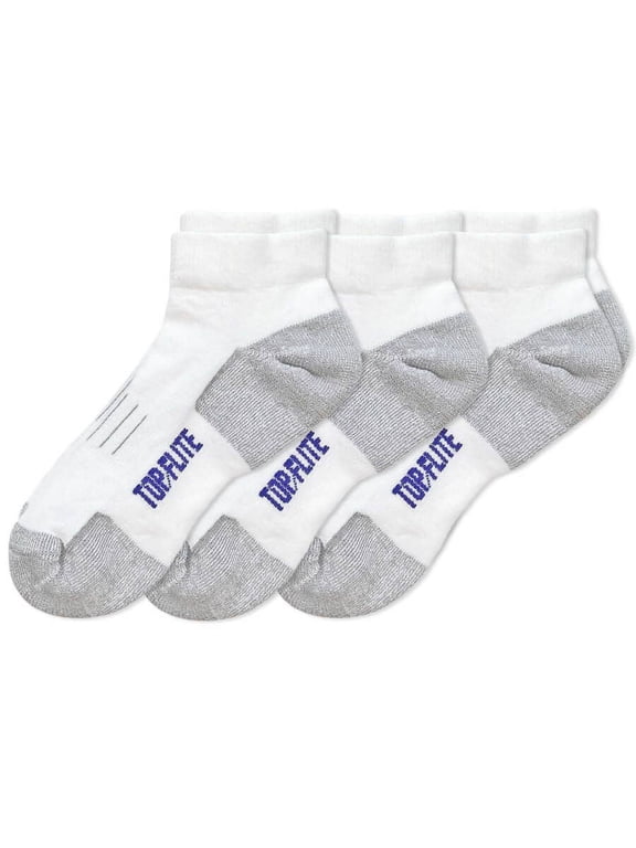 Mens Coolmax Smooth Toe Sport Low Cut Sport Socks 3 Pair Pack