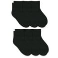 thumbnail image 1 of Top Flite Mens Socks, Sport Cushion Ribbed Cotton Athletic Quarter Ankle Socks, 6 Pair, 1 of 5