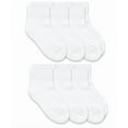 thumbnail image 1 of Top Flite Mens Socks, Sport Cushion Ribbed Cotton Athletic Quarter Ankle Socks, 6 Pair, 1 of 5