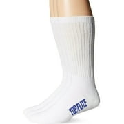 Top Flite Mens Socks, Sport Full Cushion Ribbed Crew Socks, 3 Pairs