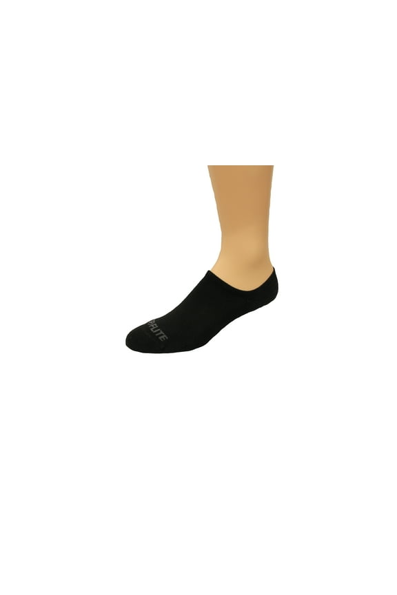 Seamless Toe No Show Socks, Black, (L) W 9-12 / M 9-13, 2 Pair