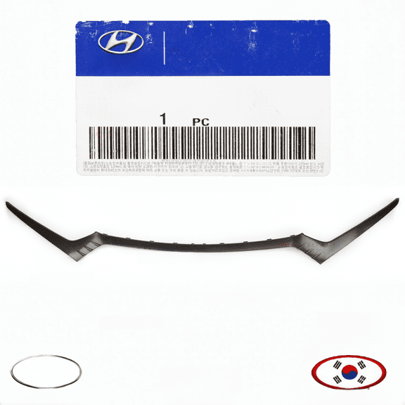 Top Gear Motors Front Bumper Upper Center Molding for 2017-2019 Hyundai Ioniq Hybrid