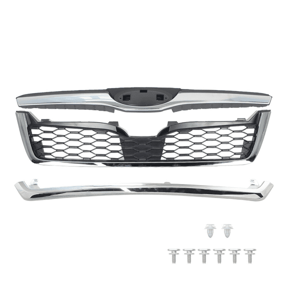 Top Gear Motors Front Grille Assembly for Subaru Forester 2014-2018 Chrome Factory Style Replacement