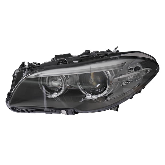Top Gear Motors HID Xenon Headlight Assembly with AFS Driver Side Left for 2014-2017 BMW 5 Series Black Housing Clear Lens