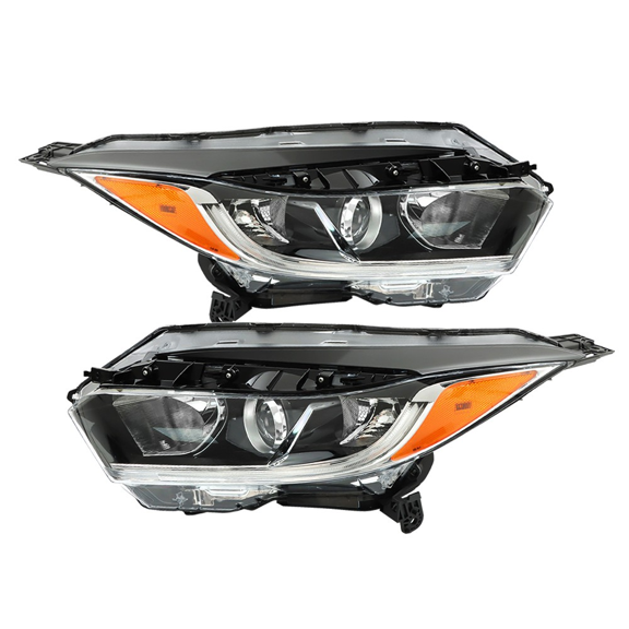 Top Gear Motors Halogen Headlight Assembly Pair Left and Right for Honda HR-V 20192022 Black Housing Direct Replacement