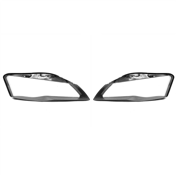 Top Gear Motors Headlight Lens Cover Pair Left and Right for 2008-2014 Audi R8 Clear Polycarbonate Front