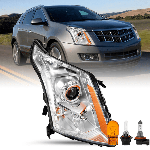 Top Gear Motors Headlight for 20102016 Cadillac SRX Halogen Projector Passenger Right Side with Bulbs