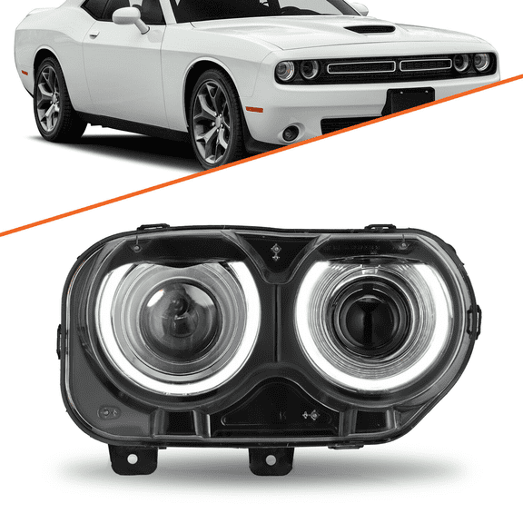 Top Gear Motors Headlight for 20152022 Dodge Challenger HID/Xenon Passenger Right Side Without Air Ducts OE-Style Assembly