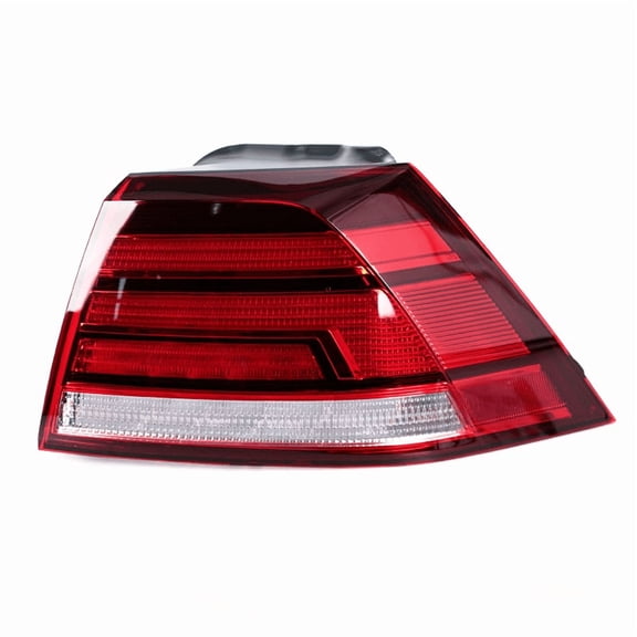Top Gear Motors Red LED Tail Light Driver Left Side for 2018-2020 Volkswagen Golf Red Lens