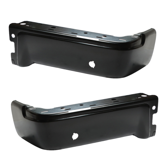 Top Gear Motors Steel Rear Bumper End Caps Set for Ford F-150 20092014 Primed Black Left and Right Side Replacement