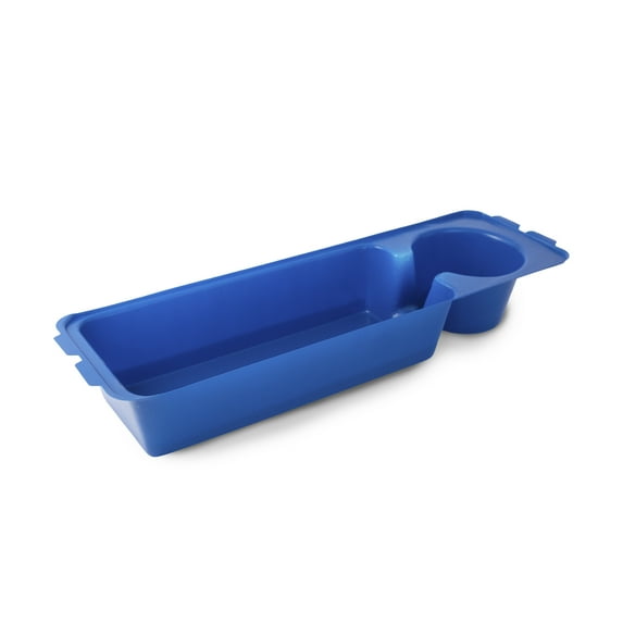 Top Glides Extra-Thick Walker Basket Clear Plastic Insert/Tray/Cup Holder (Blue)