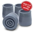 thumbnail image 1 of Top Glides Steel-Reinforced 1 1/8" Non-Slip Walker Tips - 2 Pairs, Gray, 1 of 6