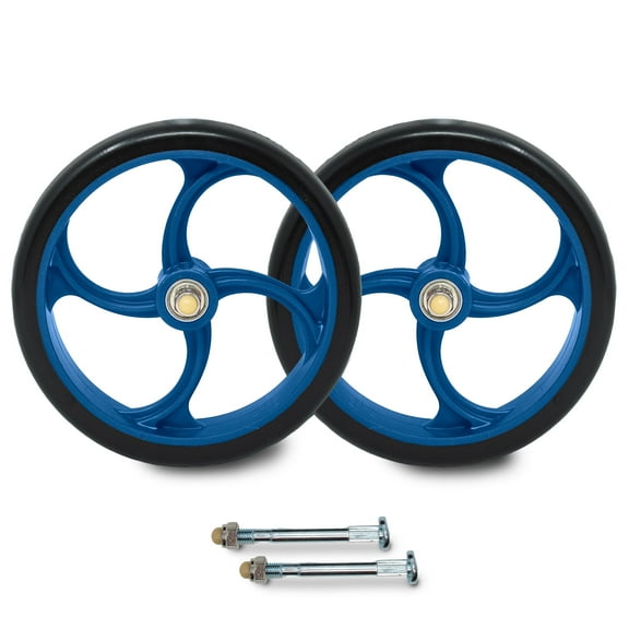 Top Glides Vortex Universal 7 Inch Walker Wheel Kit, Wheels Only, Blue