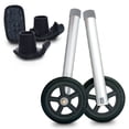 thumbnail image 1 of Top Glides Walker Wheel Kit with Heavy Duty Ski Glides, Black, 1 of 8