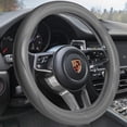 thumbnail image 1 of Top Grade Gray  Steering Wheel Cover Men Women, Luxury Steering Wheel Cover for , SUVS and , Universal 14.5-15 inch, 1 of 6