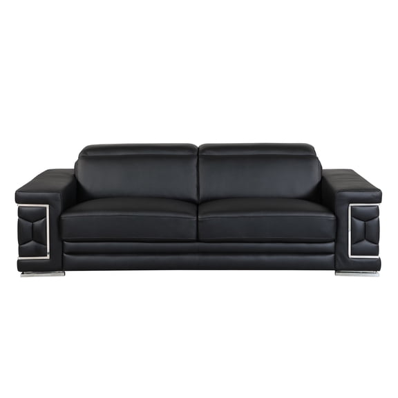 Top Grain Italian Leather | Reinforced Corners | Small Living Spaces + Space - saving Design