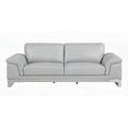 thumbnail image 1 of Top Grain Italian Leather Sofa with 3-layer Foam & Stainless Legs, 1 of 11