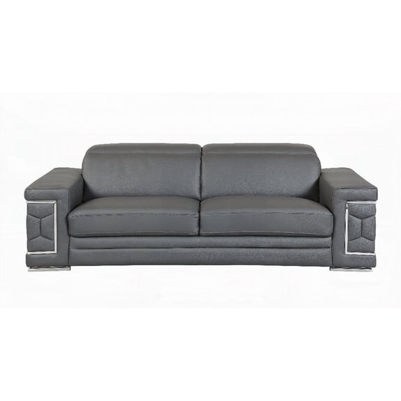 Top Grain Italian Leather Sofa with Key Features | Solid Frame