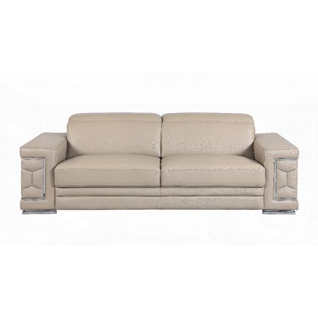 Top Grain Italian Leather Sofa with Kiln-dried Frame & 3-layer Foam