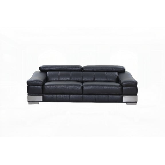 Top Grain Italian Leather Sofa with Kiln-dried Frame & 3-layer Foam