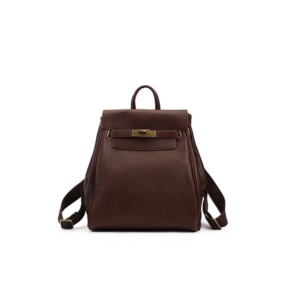 Top Grain Leather Classic Backpack for Women With Adjustable Straps (Finished Bag)