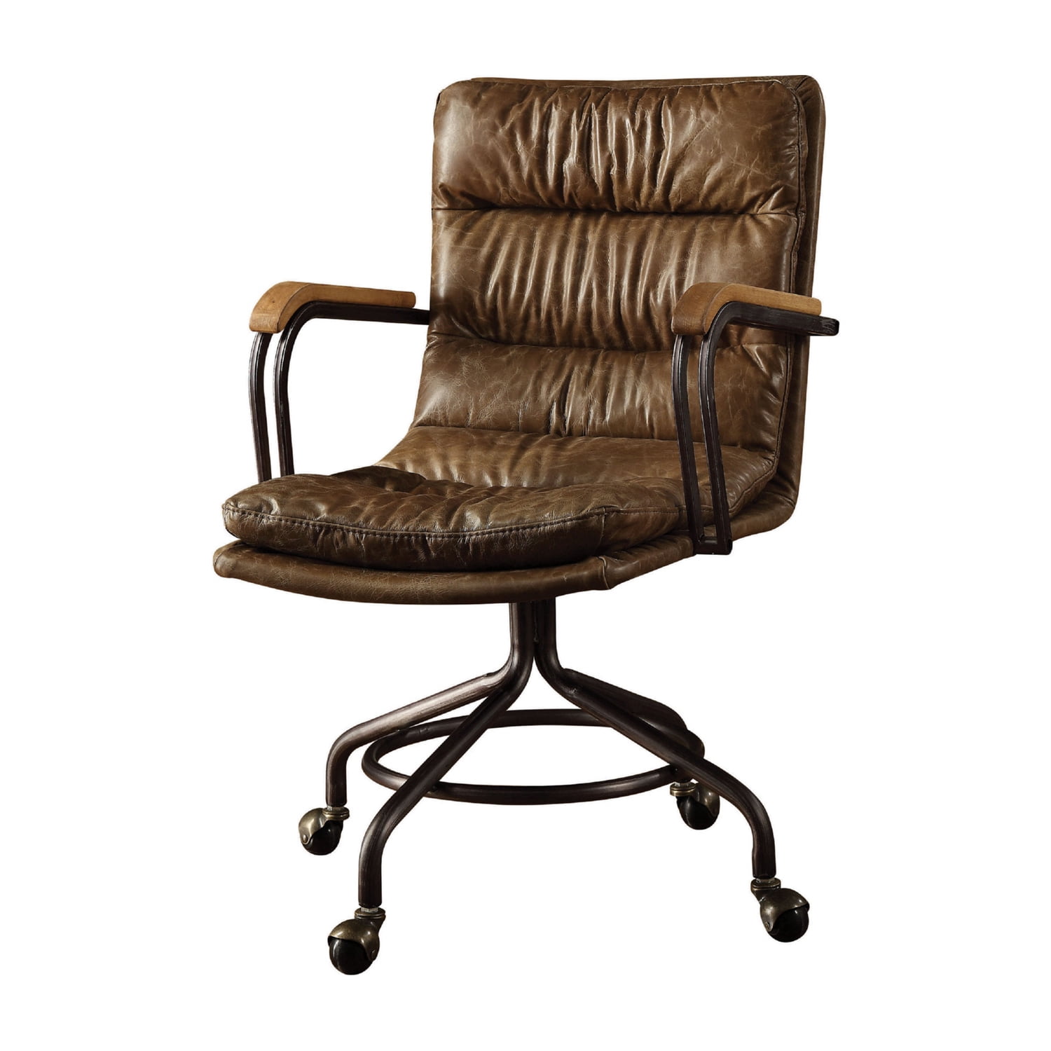 Top Grain Leather Office Chair in Vintage Whiskey
