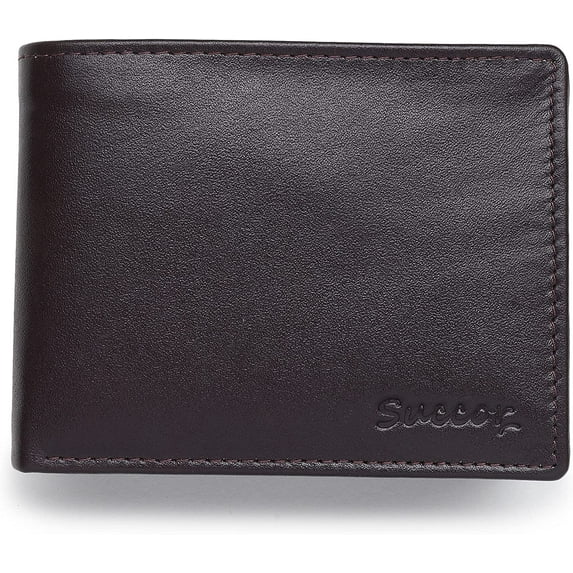 Succor RFID Blocking Men Bifold Wallets, Brown