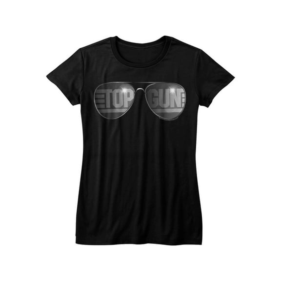 Top Gun 1980s Military Fighter Jet Action Movie Top Shades Womens T-Shirt Tee
