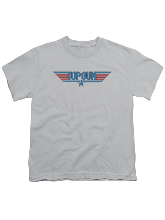Top Gun - 8 Bit Logo - Youth Short Sleeve Shirt - Large